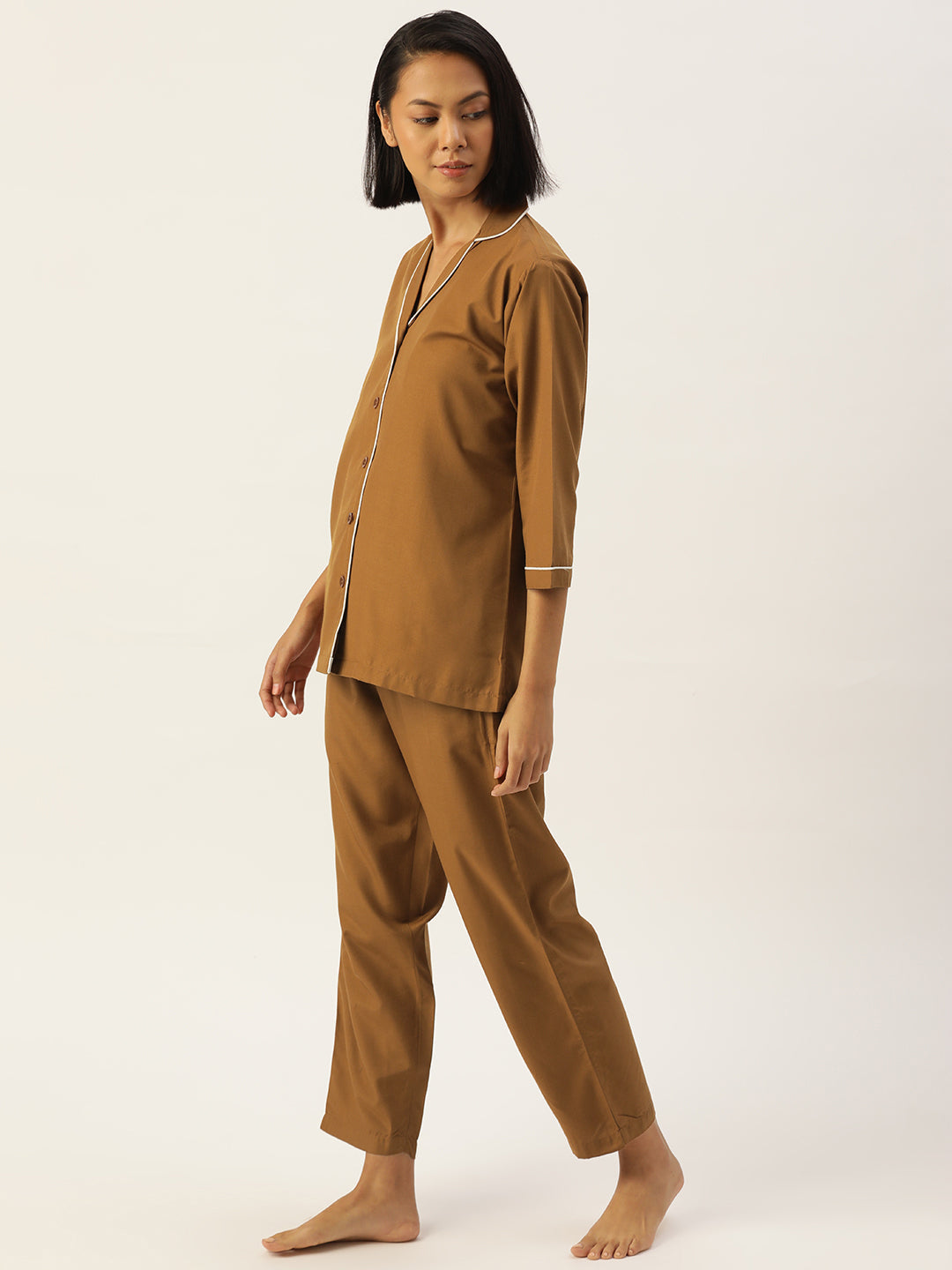 Jainish Women Brown Night suit ( LNS 001Brown ) - Distacart
