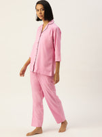 Thumbnail for Jainish Women Pink Night suit ( LNS 001Pink ) - Distacart
