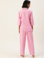 Thumbnail for Jainish Women Pink Night suit ( LNS 001Pink ) - Distacart