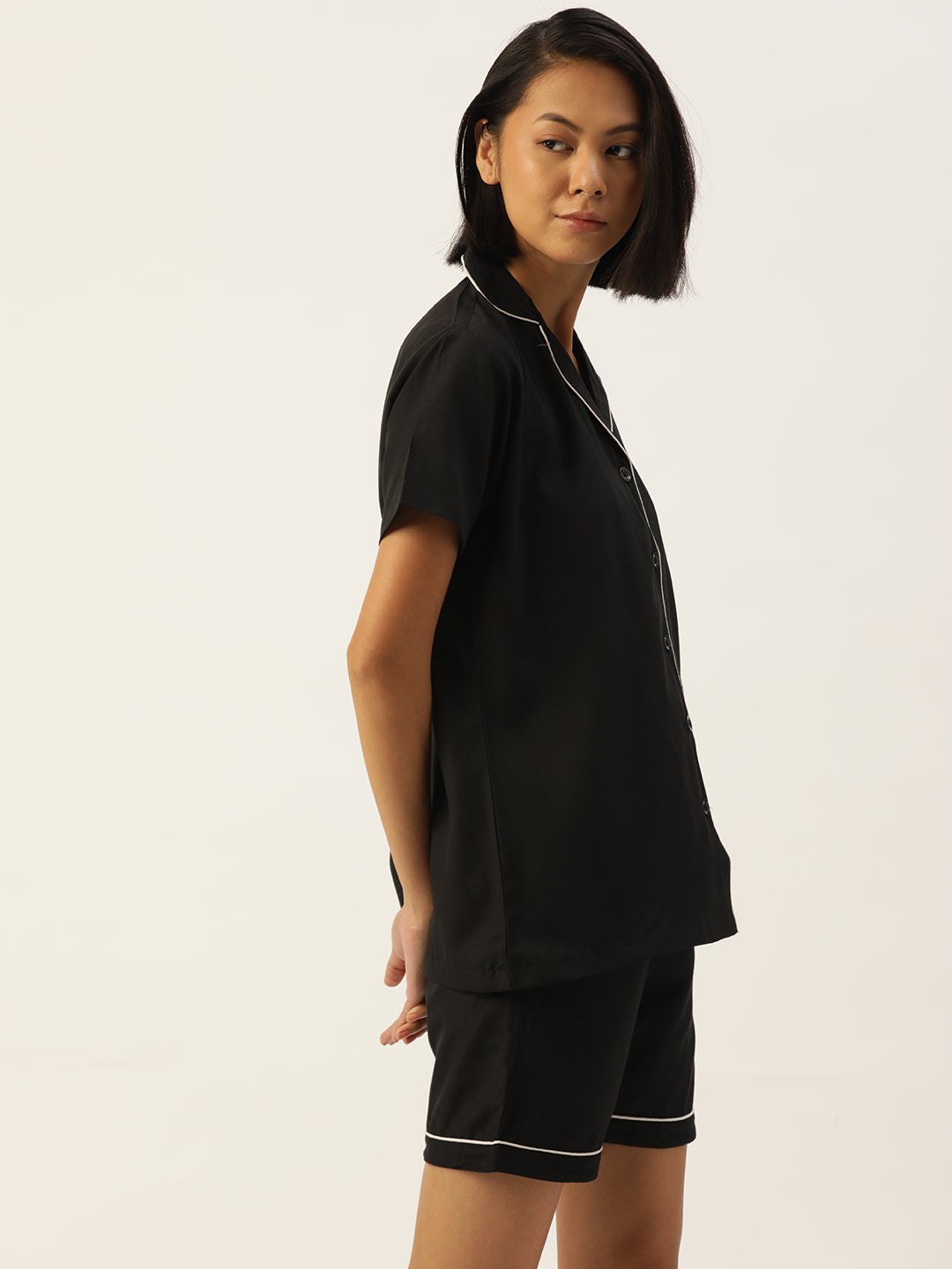 Jainish Women Black Night suit ( LNS 002Black ) - Distacart