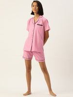 Thumbnail for Jainish Women Pink Night suit ( LNS 002Pink ) - Distacart