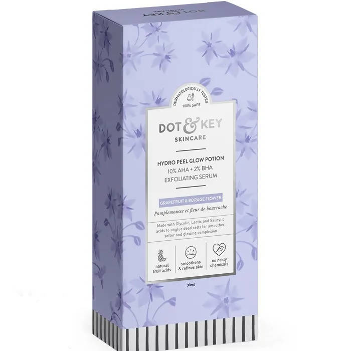 Dot & Key Hydro Peel Glow Potion 10% AHA + 2% BHA Exfoliating Serum - Distacart