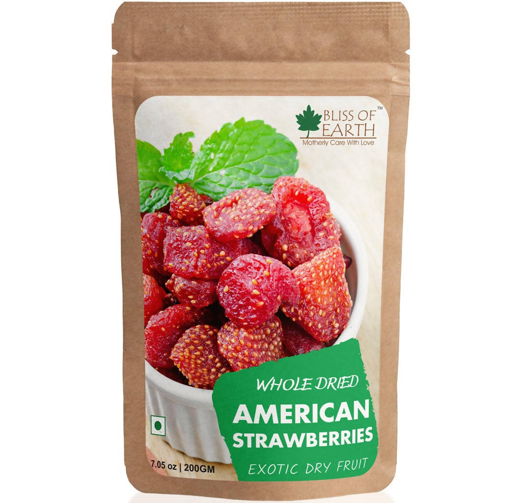 Bliss of Earth Whole Dried American Strawberries - Distacart