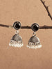 Mominos Fashion Johar Kamal Oxidised Stone Stud Jhumka