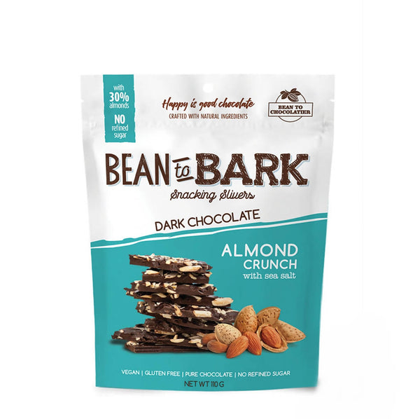 Pink Harvest Bean To Bark Dark Chocolate Almond Crunch - Distacart