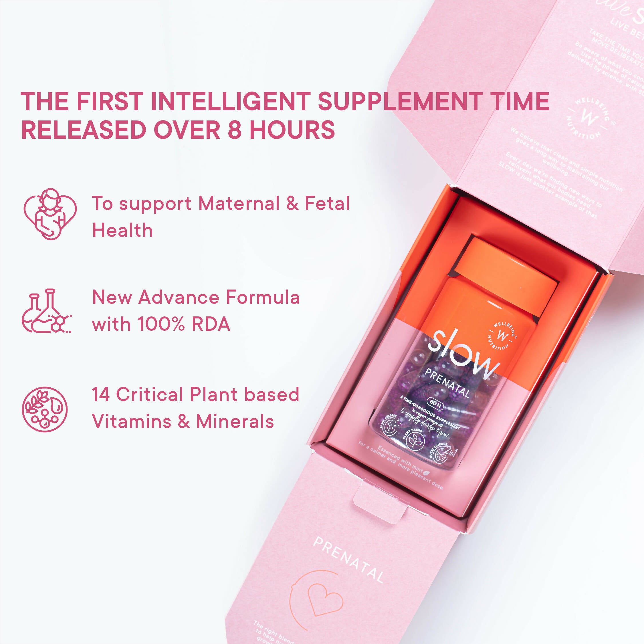 Wellbeing Nutrition Slow | Prenatal Capsules - Distacart