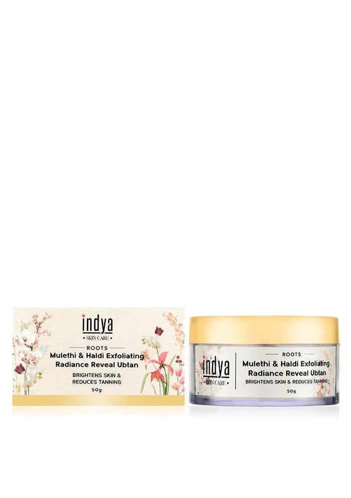 Indya Mulethi & Haldi Exfoliating Radiance Reveal Ubtan Benefits
