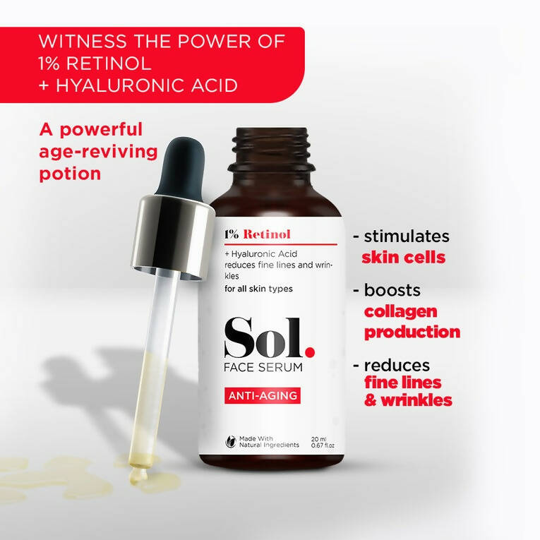 The Man Company Sol. 1% Retinol Anti-Aging Face Serum - Distacart