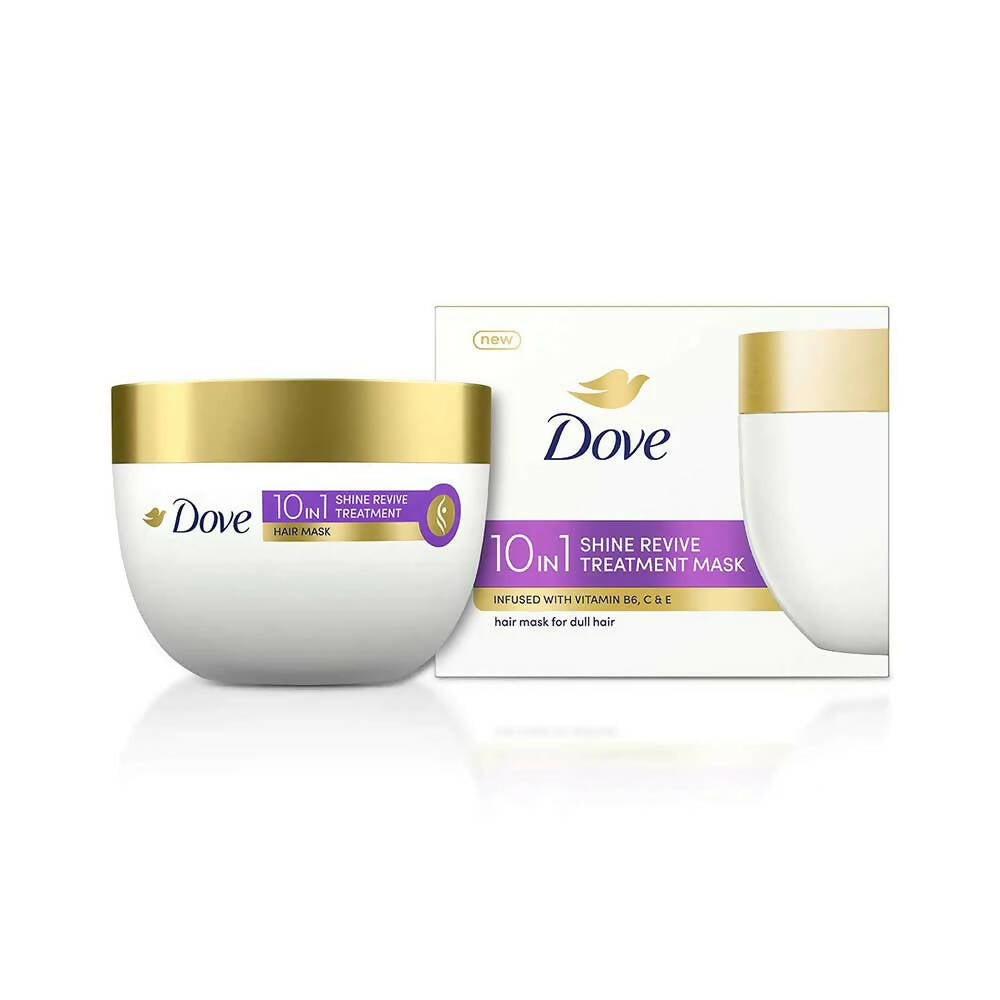 Dove 10 in 1 Shine Revive Treatment Hair Mask for Dull Hair - Distacart