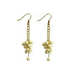 Thumbnail for Tiaraa Off-White Pearl Alloy Hanging Fashion Earrings - Distacart