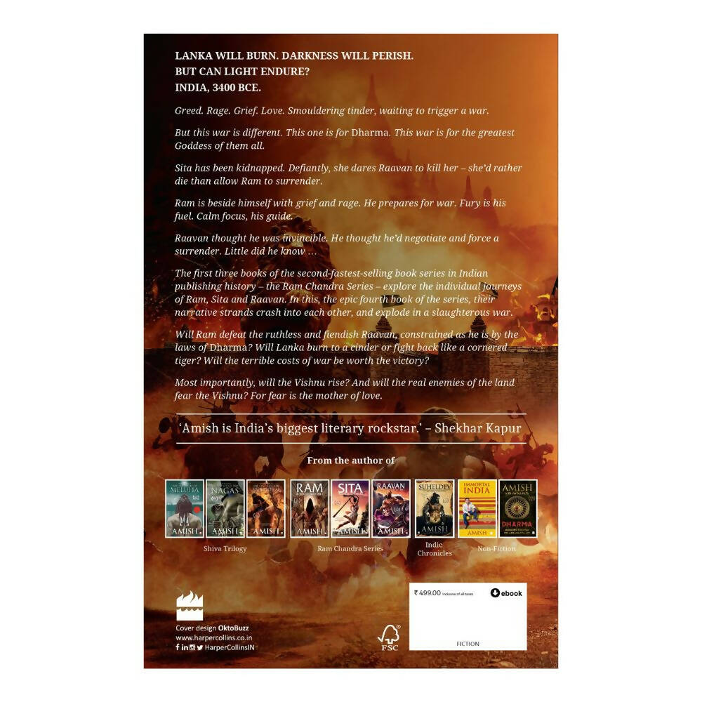 War Of Lanka (Ram Chandra Series Book 4) by Amish Tripathi - Distacart