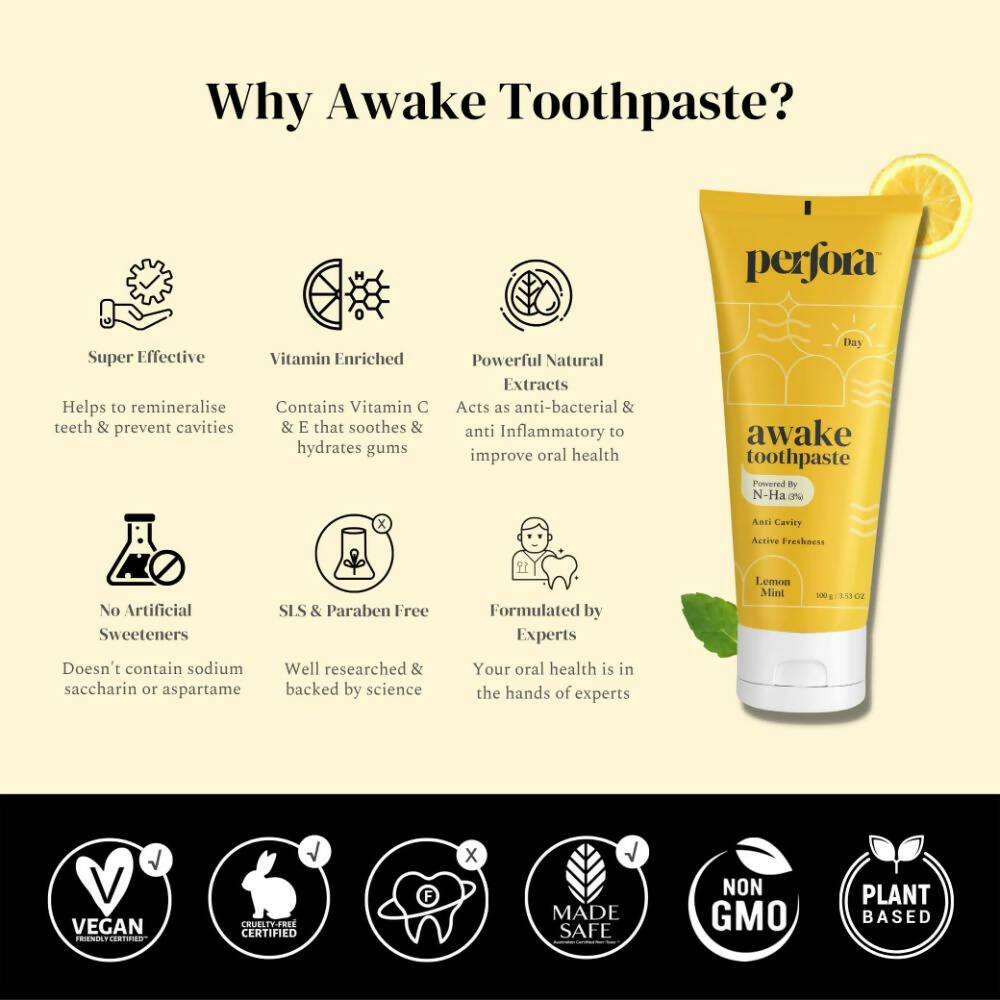 Perfora The Daily Routine Awake & Unwind Toothpaste Combo - Distacart