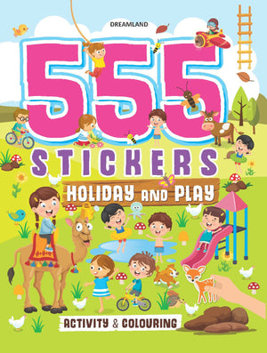 Dreamland 555 Stickers, Holiday and Play Activity and Colouring Book : Children Interactive & Activity Book - Distacart