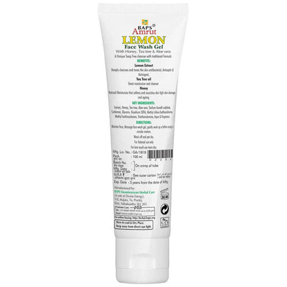 Baps Amrut Lemon Face Wash Gel