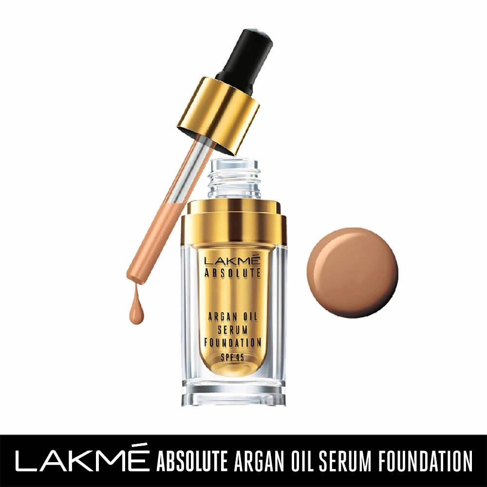 Lakme Absolute Argan Oil Serum Foundation with SPF 45 - Natural Light - Distacart