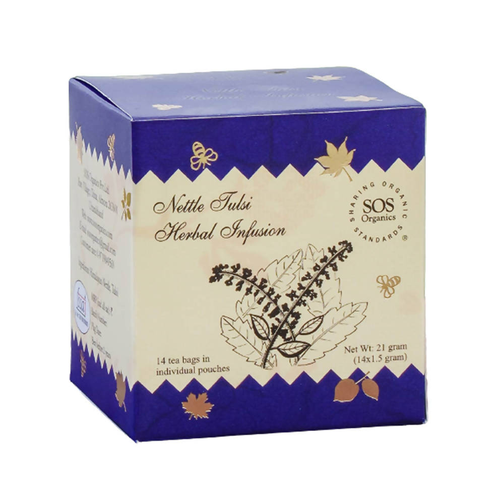 SOS Organics Nettle Tulsi Herbal Infusion - Distacart
