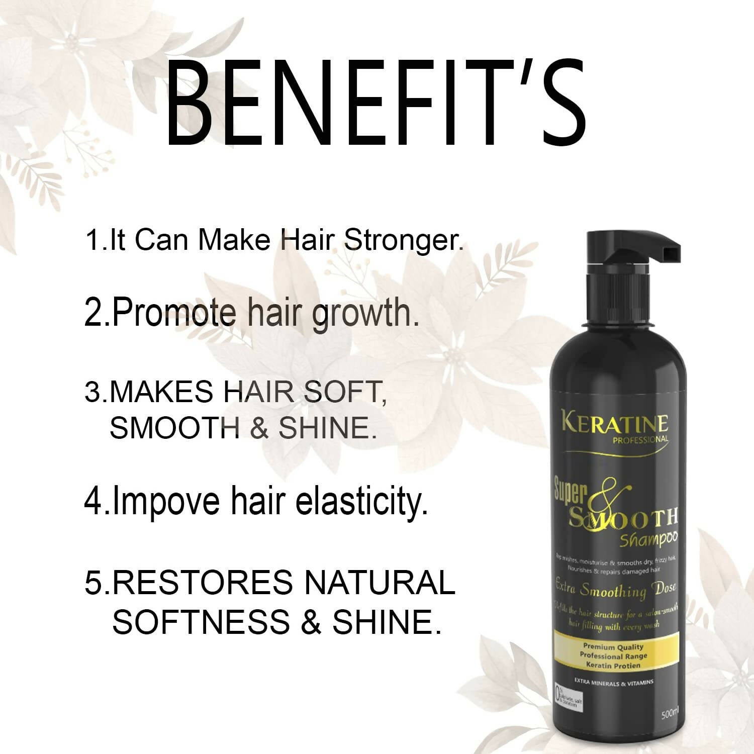 Keratine Professional Super Soft Smooth Shampoo - Distacart