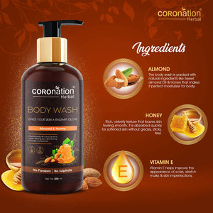 Coronation Herbal Almond and Honey Body Wash - Distacart
