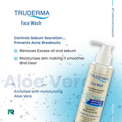 Truderma Face Wash for Oily & Acne Prone Skin - Distacart