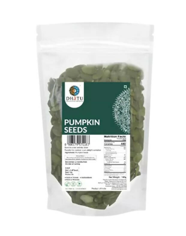 Dhatu Organics & Naturals Pumpkin Seeds - Distacart