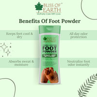 Thumbnail for Bliss of Earth Foot Odour Remover Powder - Distacart