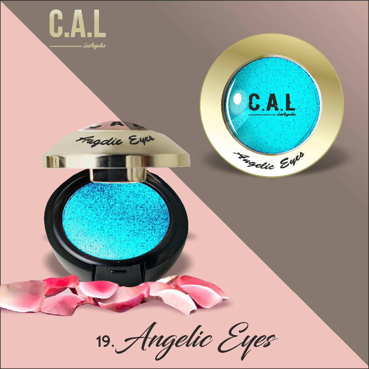 CAL Los Angeles Angelic Eye Shadow (Single Eyes) 19-Blue - Distacart