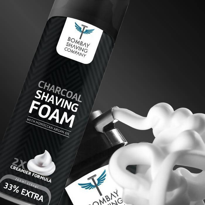 Bombay Shaving Company Charcoal Shaving Foam with Moroccan Argan Oil Online