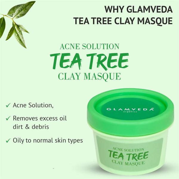 Glamveda Acne Solution Tea Tree Clay Masque