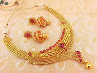 Thumbnail for Pink Kemp Designer Bridal Necklace Set