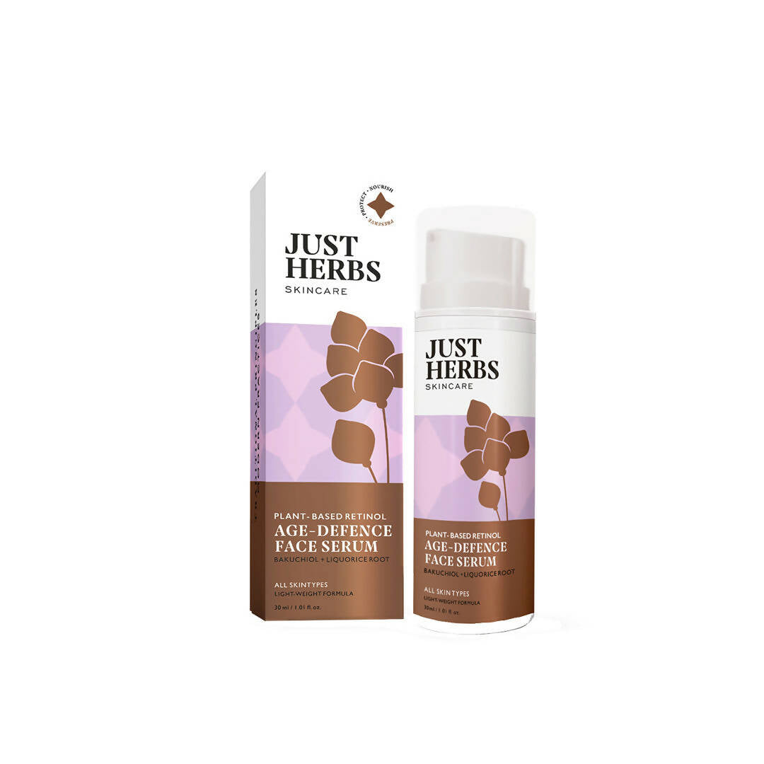 Just Herbs Plant-Based Retinol Age Defence Face Serum - Distacart