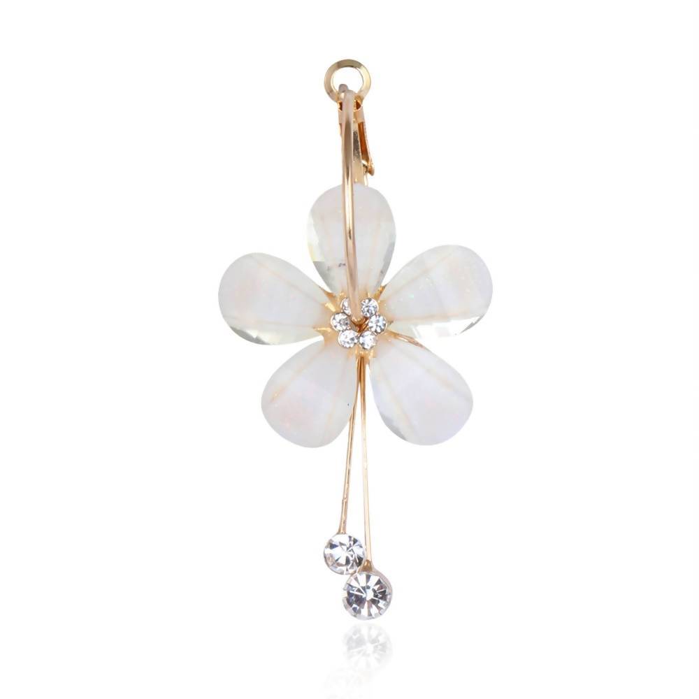 Trendoo Jewelry Gold Plated Stylish Fancy Party Wear Beige Drops