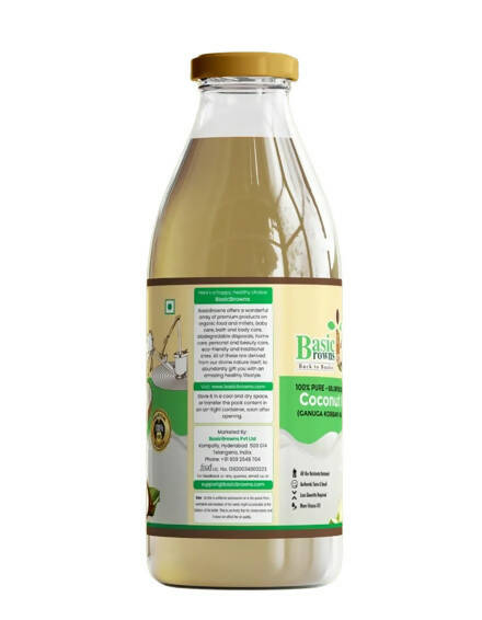 BasicBrowns Bull Driven Coconut Oil - Distacart