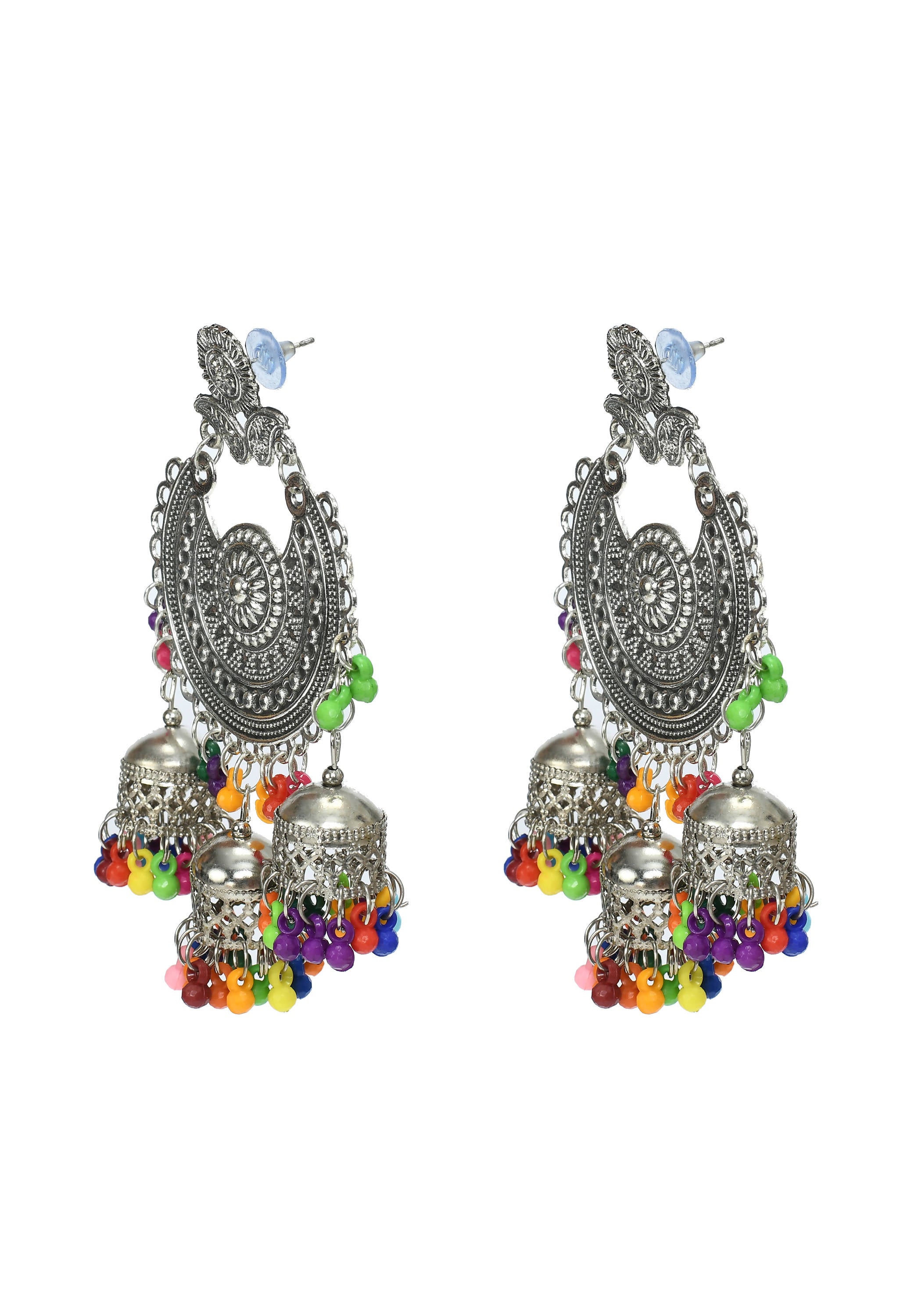 Mominos Fashion Johar Kamal Beautiful Jhumkas With Maang Tikka - Distacart
