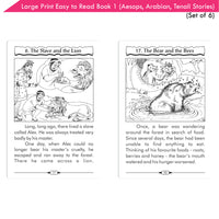 Thumbnail for Large Print Easy to Read Aesop's Fables, Arabian Nights & Tenali Raman Classic Stories Books Set of 6| Ages 6 - 12 Year - Distacart