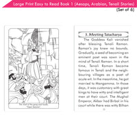 Thumbnail for Large Print Easy to Read Aesop's Fables, Arabian Nights & Tenali Raman Classic Stories Books Set of 6| Ages 6 - 12 Year - Distacart