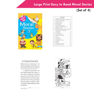 Large Print Easy to Read Moral Stories Set of 4| Bedtime Stories Books for Kids| Ages 4-8 Years - Distacart