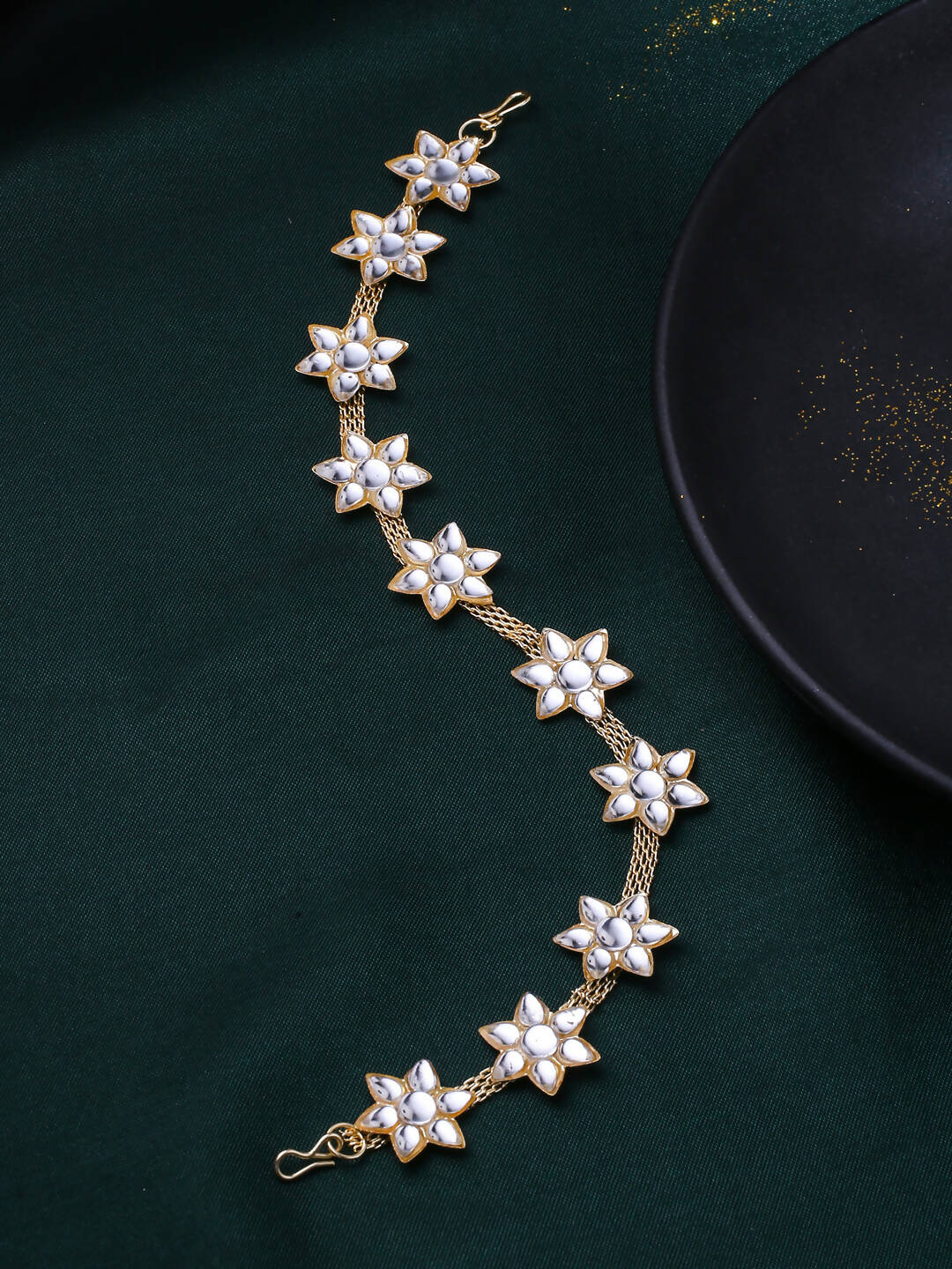 NVR Women's Gold-Plated Traditional Trending Matha Patti - Distacart