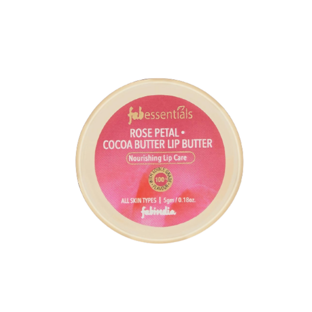 Fabessentials Rose Petal Cocoa Butter Lip Butter - Distacart