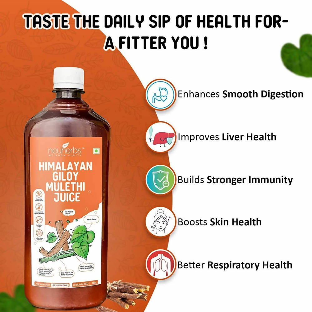 Neuherbs Himalayan Giloy Mulethi Juice 