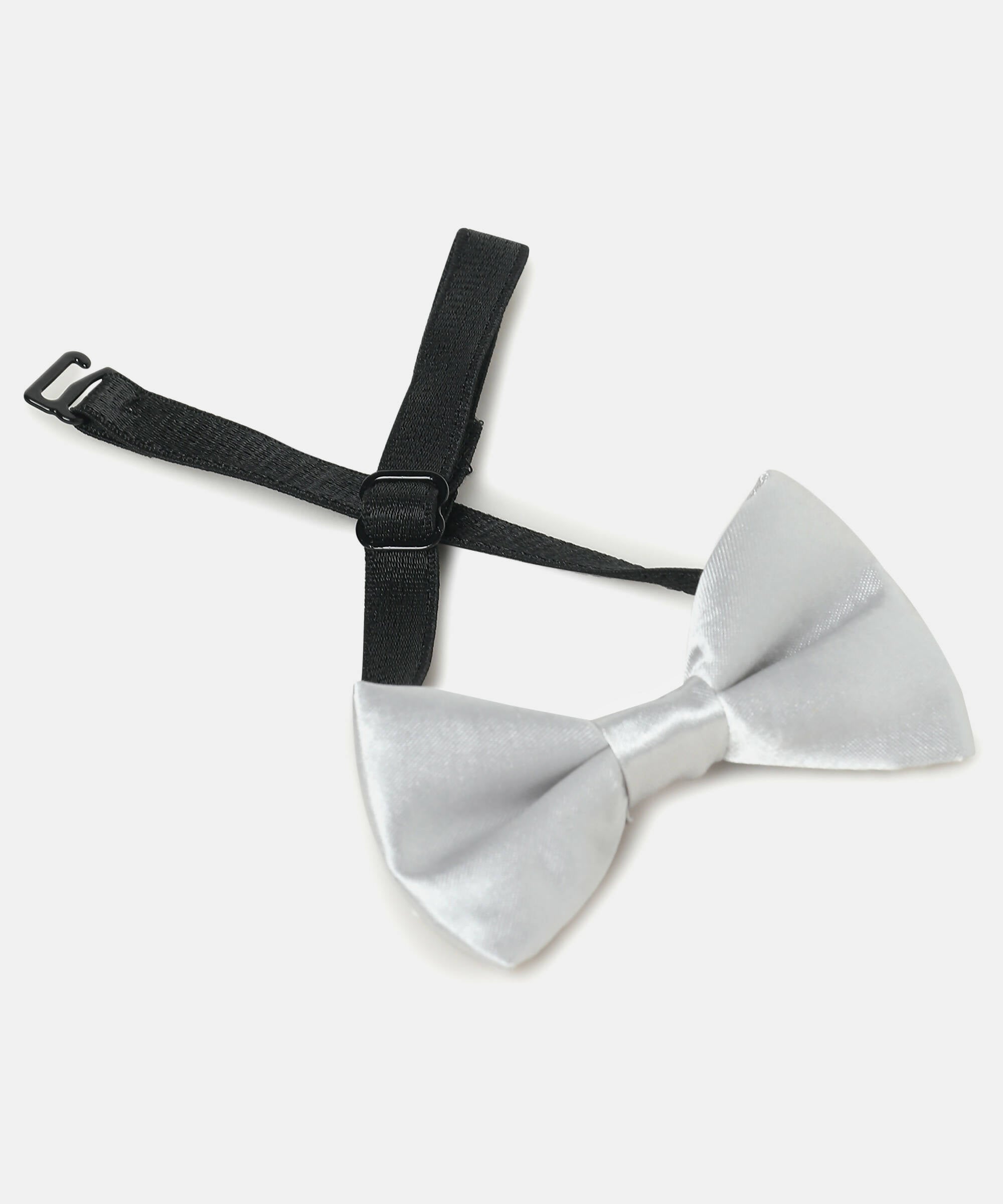 Manet Boys Solid Single Layer Bow - Silver - Distacart