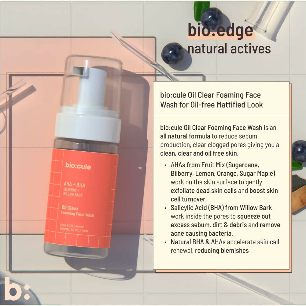 Biocule Oil Clear Foaming Face Wash - Distacart