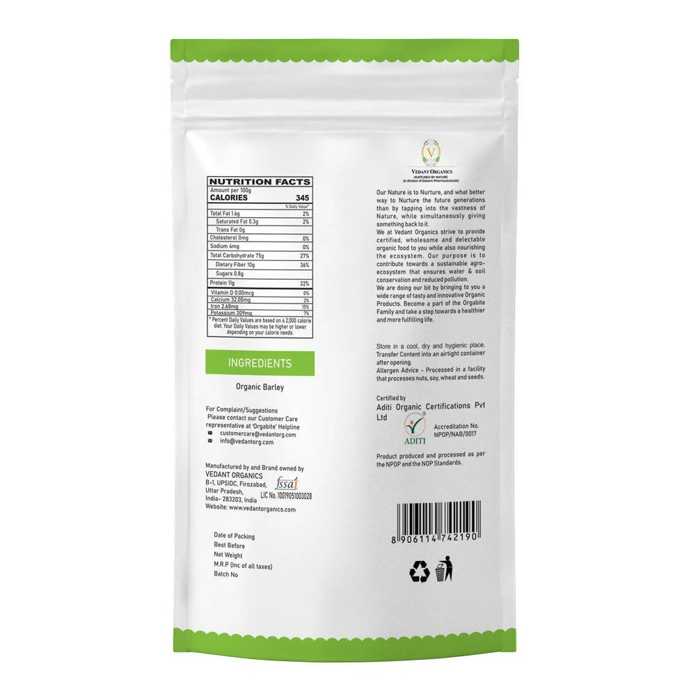 Orgabite Organic Barley Flour - Distacart