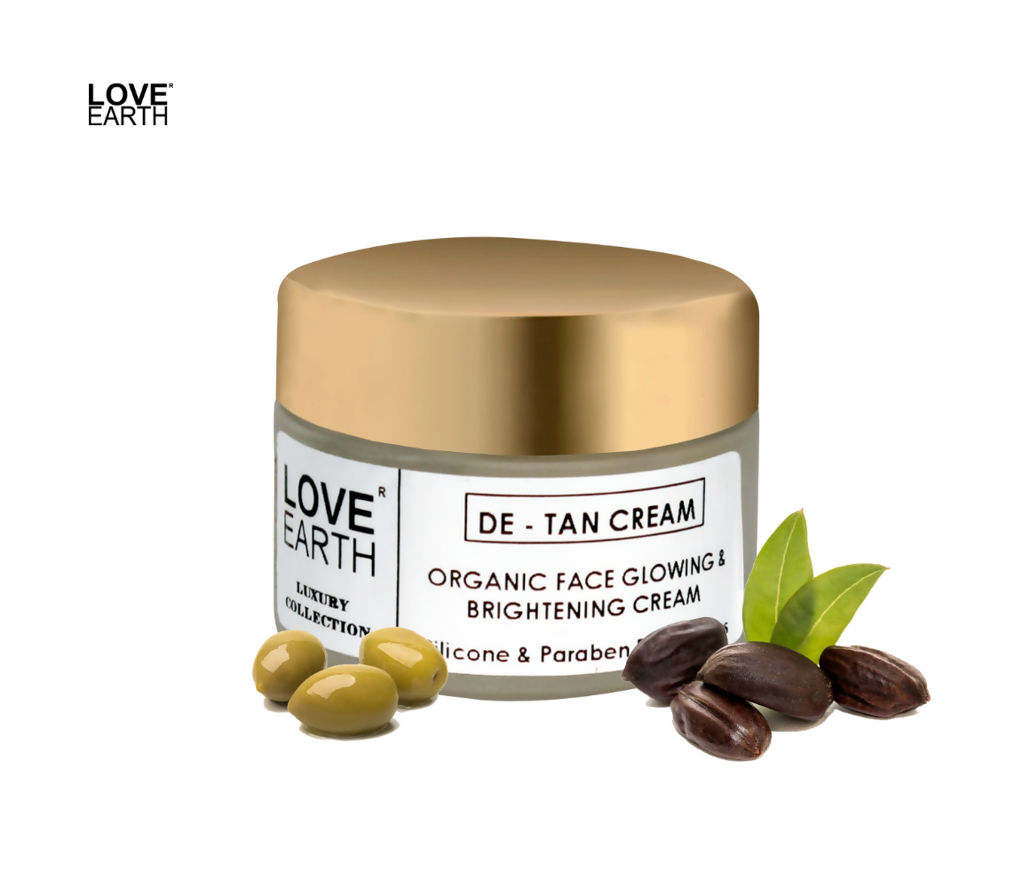 Love Earth De-Tan Moisturizing Cream with Aloe VeraSandalwood for Pigmentation - Distacart