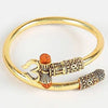 Om Golden Bracelet Rakhi & Cadbury Silk Chocolates