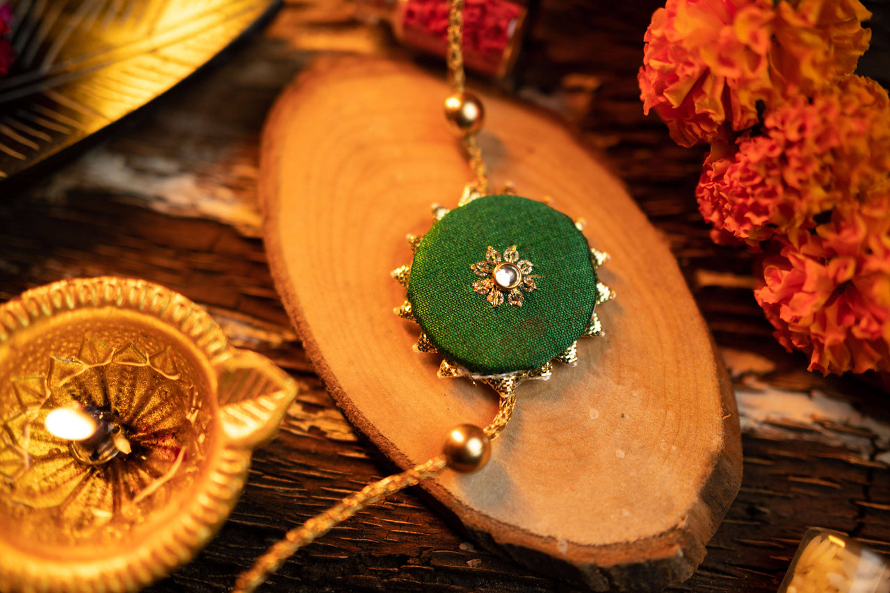 Nirmalaya Rakhi Raksha Sutra Green - Distacart