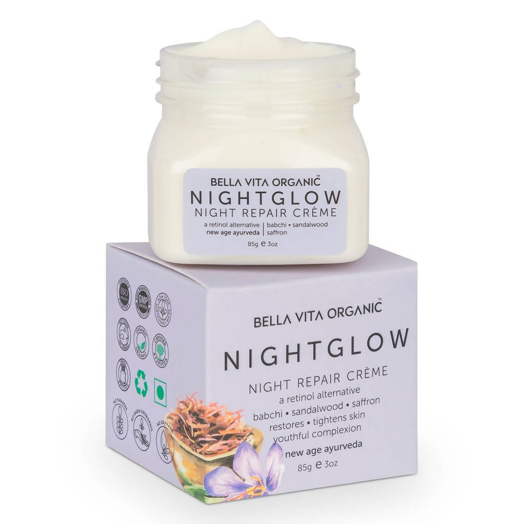 Bella Vita Organic Night Glow Night Repair Creme - Distacart