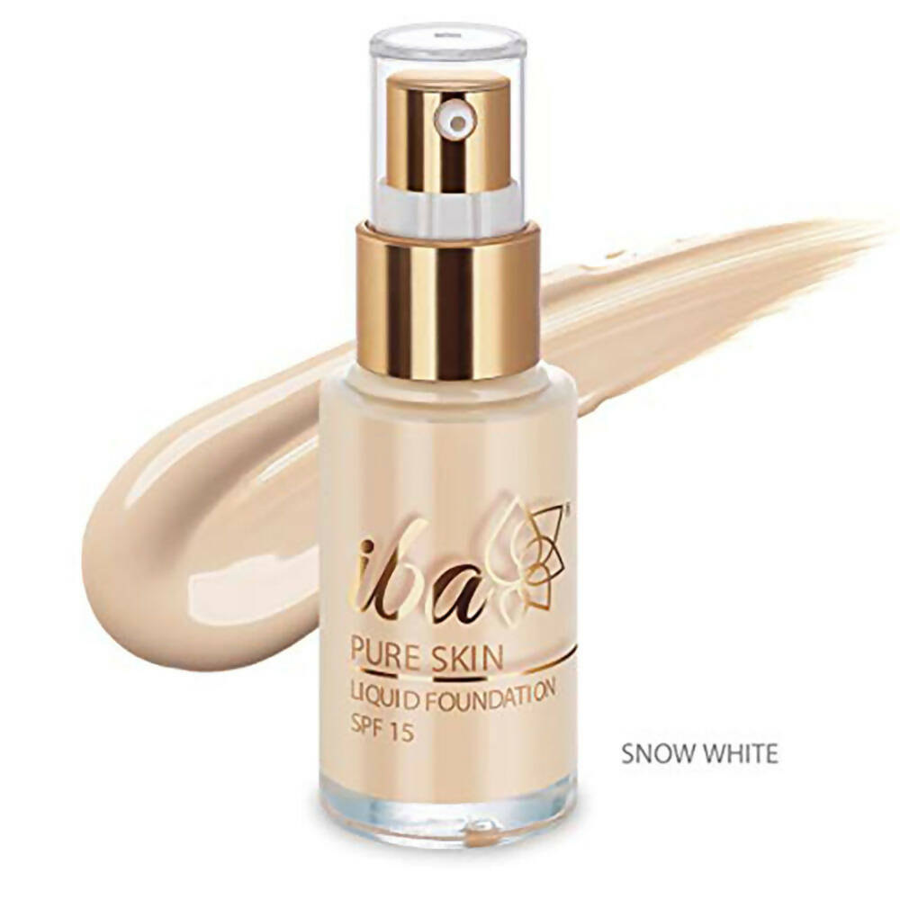 Iba Pure Skin Liquid Foundation SPF 15 - Snow White - Distacart