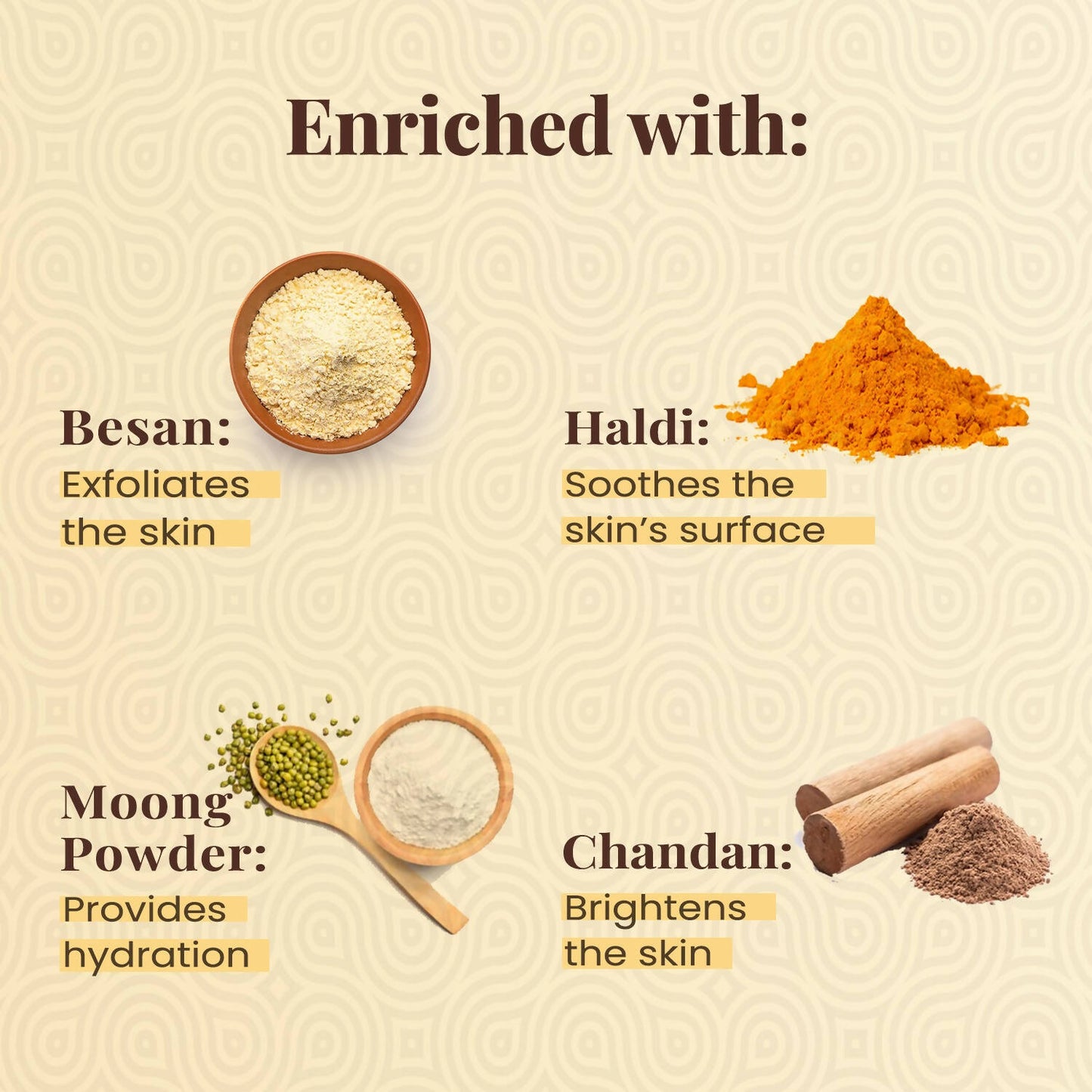 NutriGlow NATURAL'S Ubtan Face & Body Pack with Haldi & Chandan - Distacart