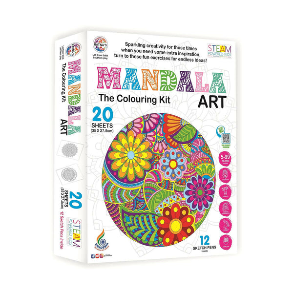 Sardar Ji Ki Dukan Ratna's Mandala Art.A Perfect Colouring Kit For All Ages (Multicolour) - Distacart