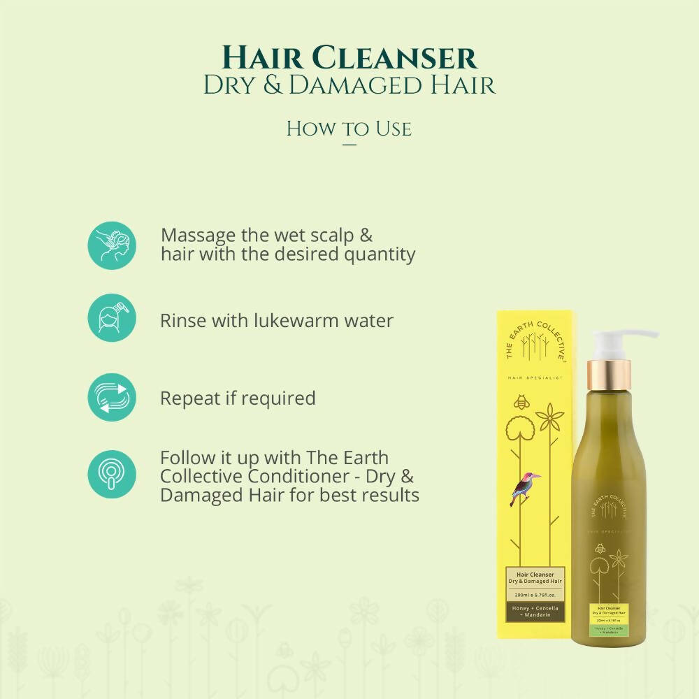The Earth Collective Hair Cleanser - Dry and Damaged Hair - Distacart